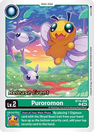 Puroromon (BT18-004) - Release Special Booster 2.0 Celebration Event Cards Foil