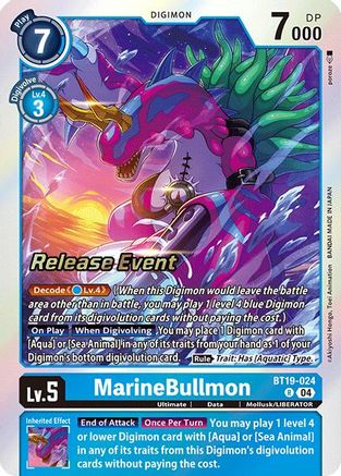 MarineBullmon (BT19-024) - Release Special Booster 2.0 Celebration Event Cards Foil