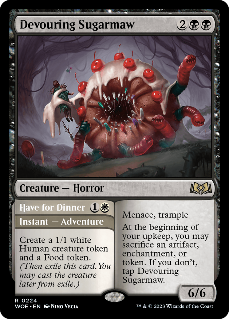 Devouring Sugarmaw // Have for Dinner (WOE-224) - Wilds of Eldraine Foil