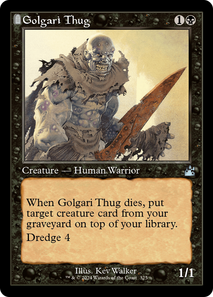 Golgari Thug (RVR-325) - Ravnica Remastered: (tombstone)