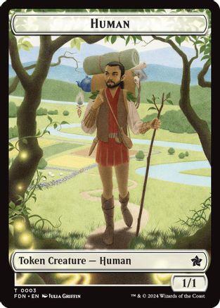 Human // Knight Double-Sided Token (FDN-3 // 4) - Foundations