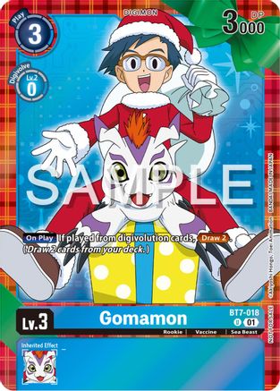 Gomamon (Winter Holiday Event 2024) (BT7-018) - Next Adventure Foil