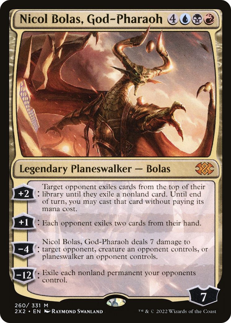 Nicol Bolas, God-Pharaoh (2X2-260) - Double Masters 2022 Foil