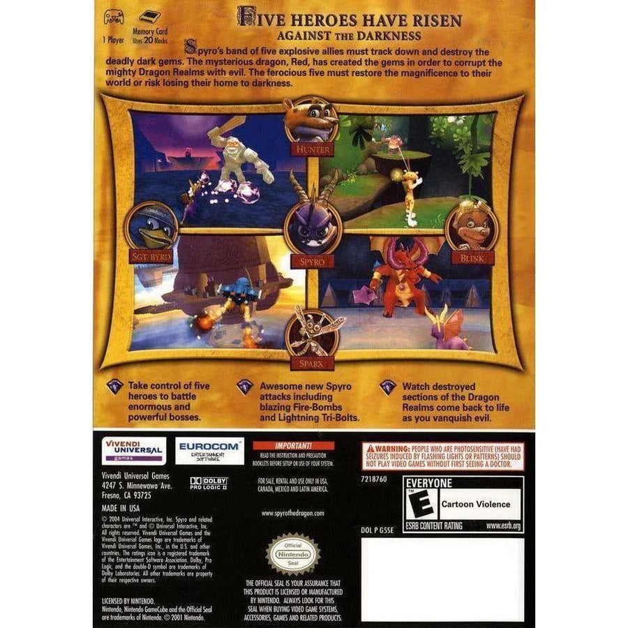 Spyro: A Hero's Tail - Nintendo GameCube