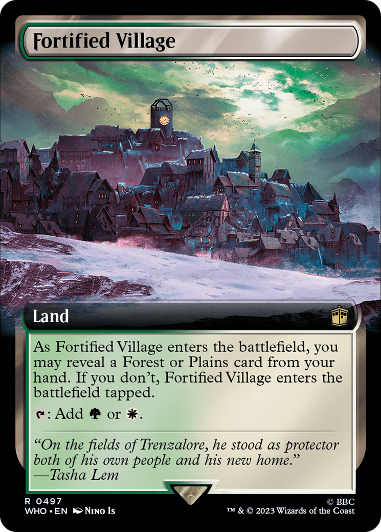 Fortified Village (WHO-497) - Doctor Who: (Extended Art) Foil