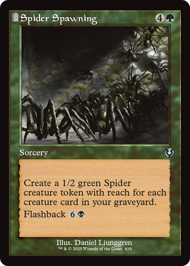Spider Spawning (Retro Frame) (INR-419) - Innistrad Remastered: (tombstone)