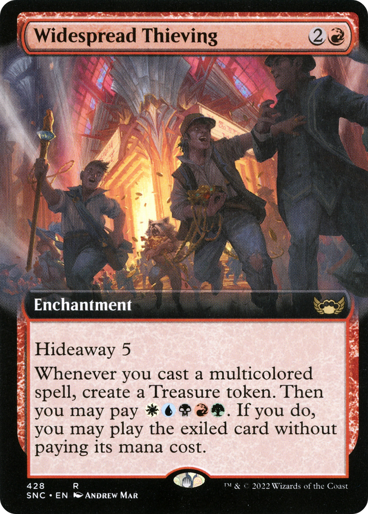 Widespread Thieving (SNC-428) - Streets of New Capenna: (Extended Art) Foil