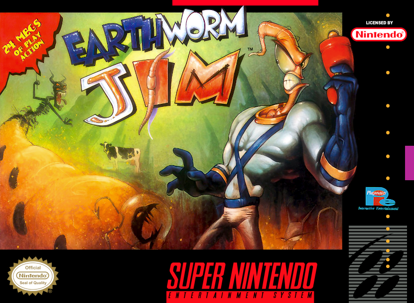 Earthworm Jim - Super Nintendo (SNES)