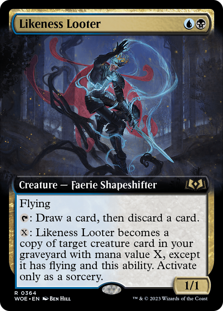 Likeness Looter (WOE-364) - Wilds of Eldraine: (Extended Art)