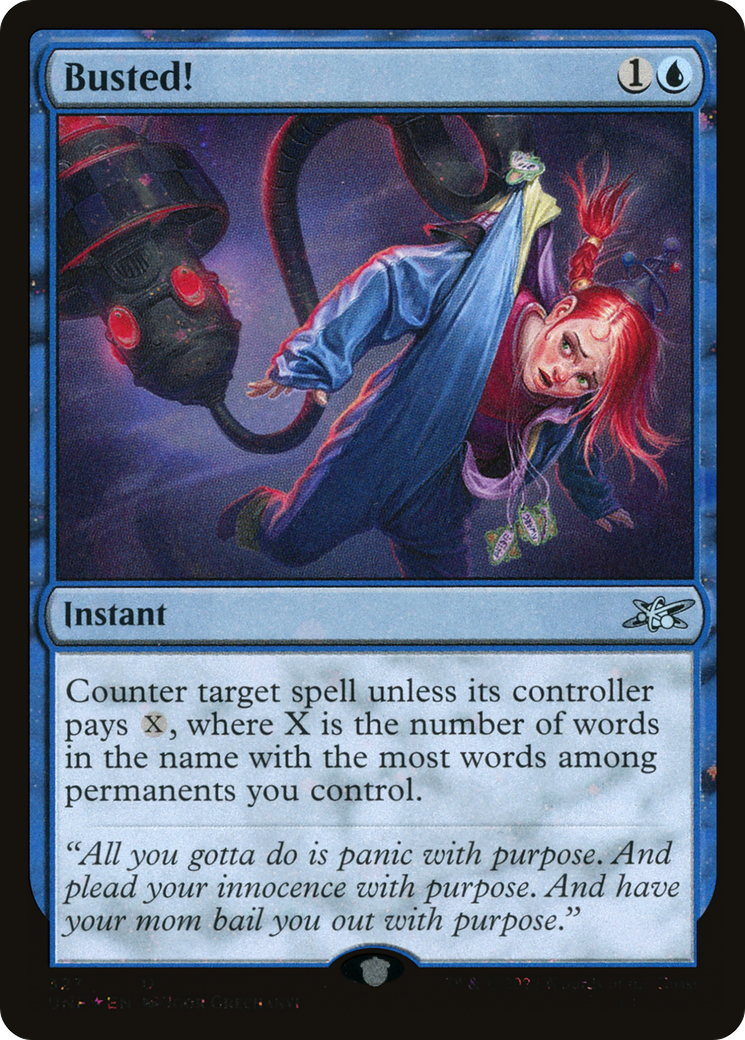 Busted! (Galaxy Foil) (UNF-327) - Unfinity Foil