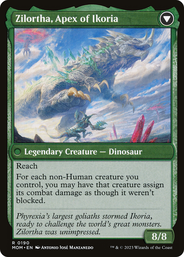 Invasion of Ikoria // Zilortha, Apex of Ikoria (MOM-190) - March of the Machine Foil