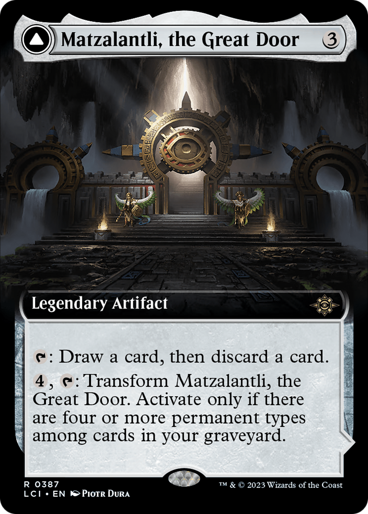 Matzalantli, the Great Door // The Core (LCI-387) - The Lost Caverns of Ixalan: (Extended Art) Foil