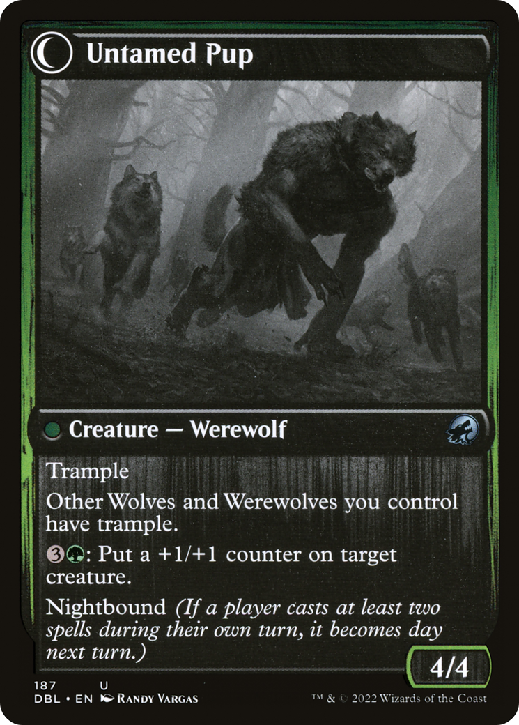 Hound Tamer // Untamed Pup (DBL-187) - Innistrad: Double Feature: (Double Faced Transform) Foil
