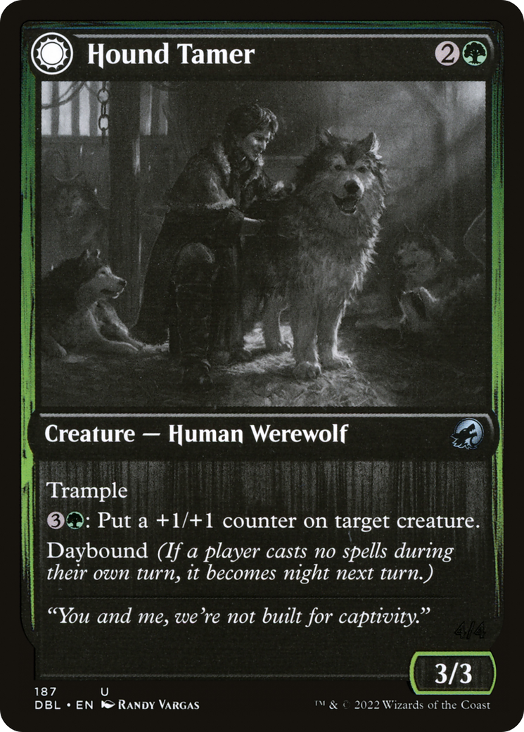 Hound Tamer // Untamed Pup (DBL-187) - Innistrad: Double Feature: (Double Faced Transform) Foil
