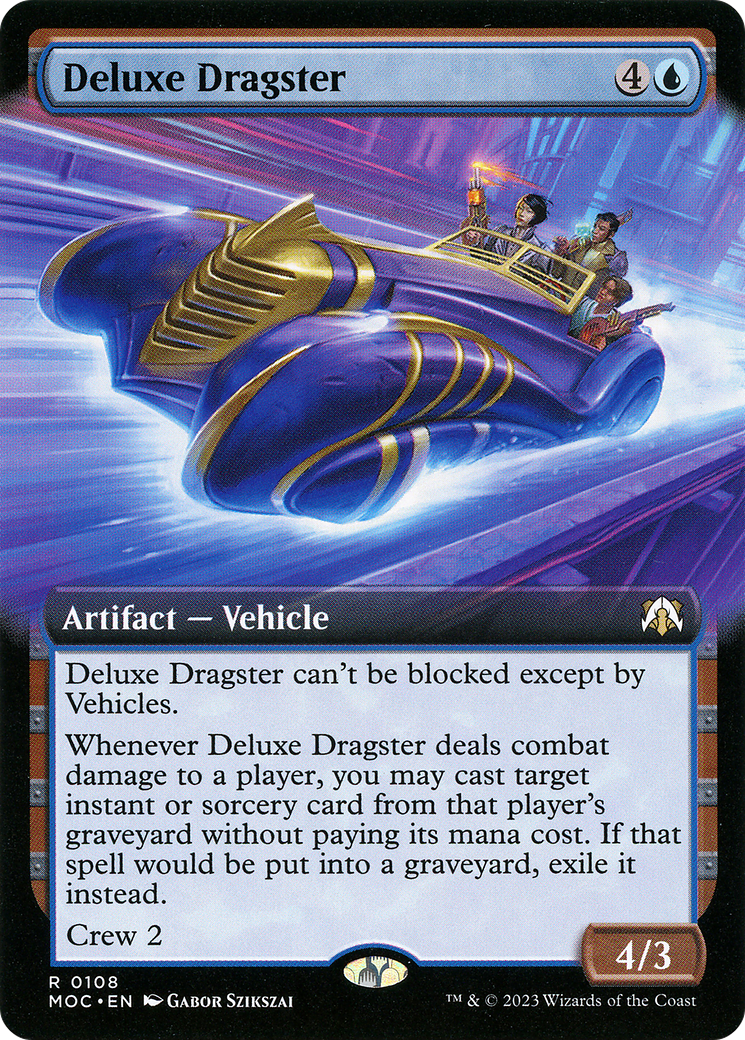 Deluxe Dragster (MOC-108) - March of the Machine Commander: (Extended Art) Foil