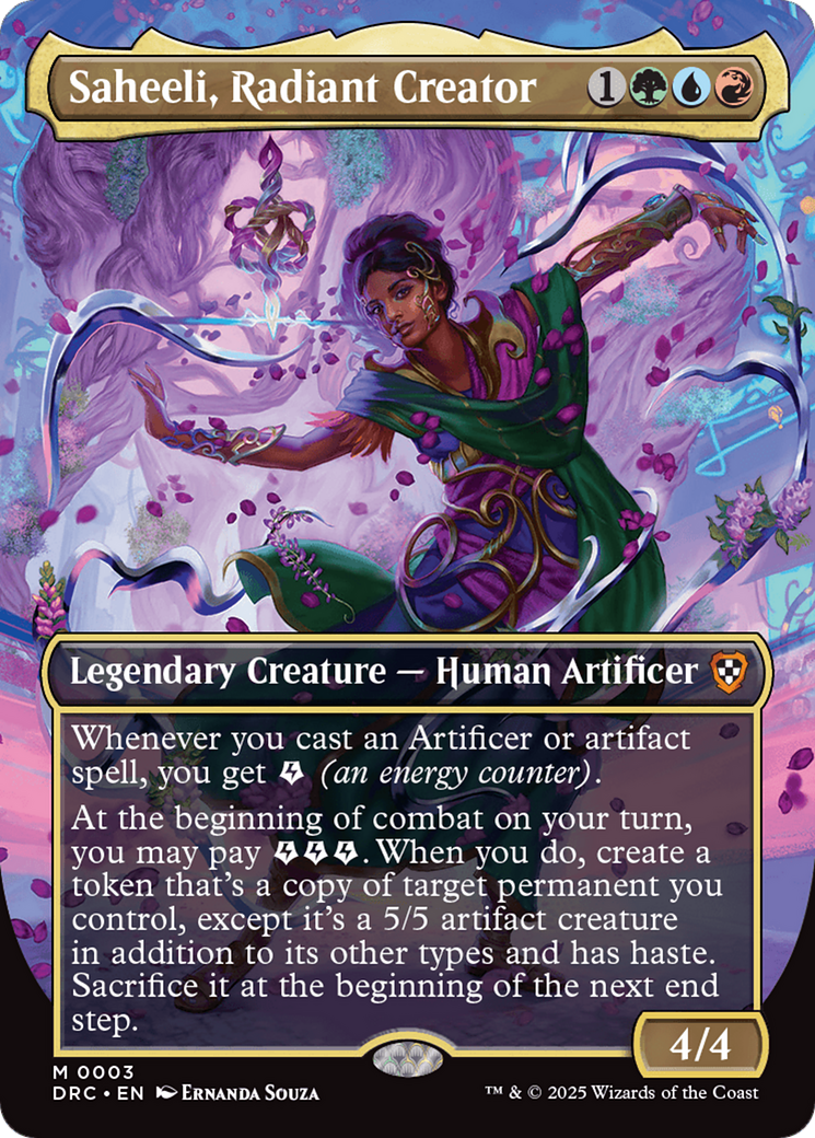 Saheeli, Radiant Creator (DRC-003) - Commander: Aetherdrift (Borderless)