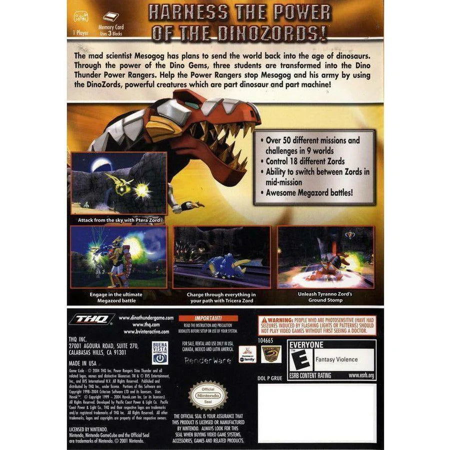 Power Rangers Dino Thunder - Nintendo GameCube