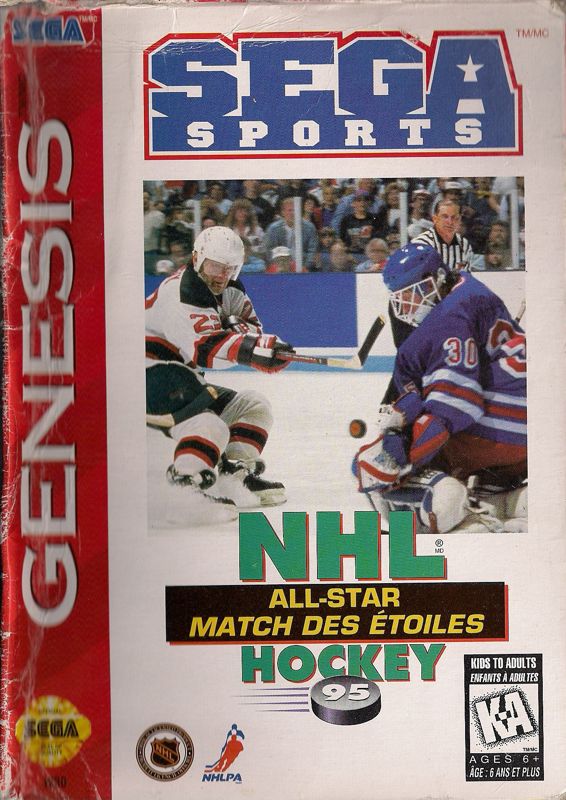 NHL All-Star Hockey '95 - Sega Genesis