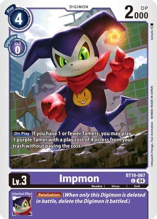Impmon - BT19-067 (BT19-067) - Release Special Booster 2.5