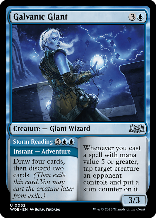 Galvanic Giant // Storm Reading (WOE-052) - Wilds of Eldraine