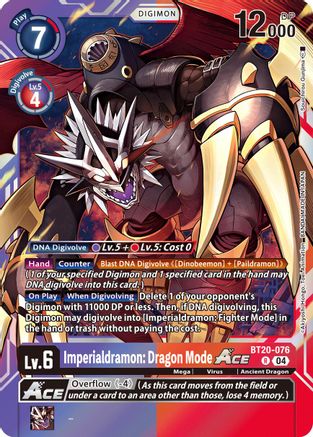 Imperialdramon: Dragon Mode ACE (BT20-076) - Release Special Booster 2.5 Foil