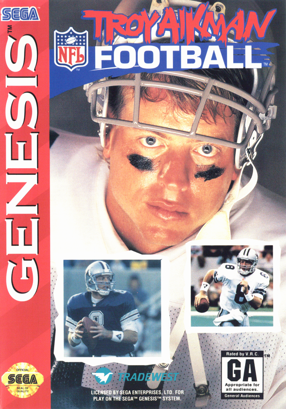 Troy Aikman NFL Football - Sega Genesis