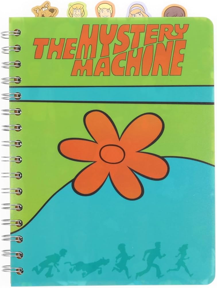 Scooby Doo Notebook – Mystery Machine – Spiral Tabbed (Premium)