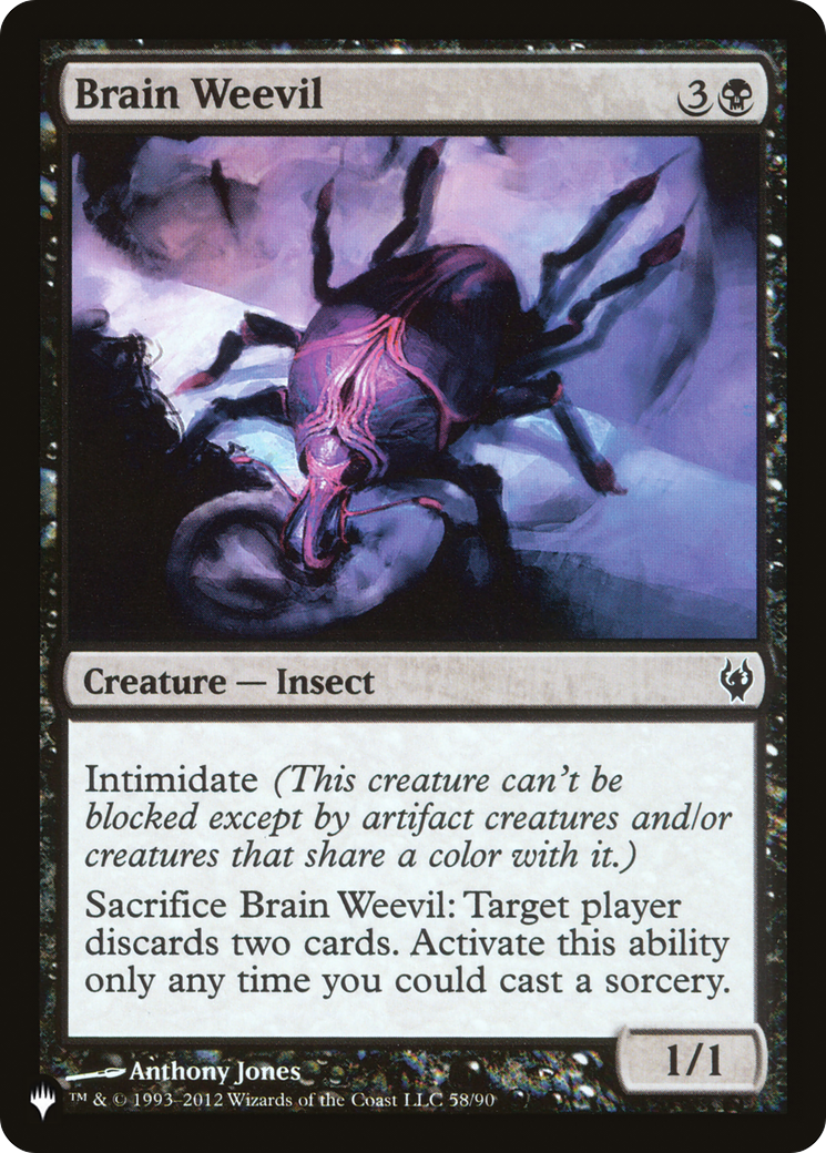 Brain Weevil (LIST-58/90) - The List