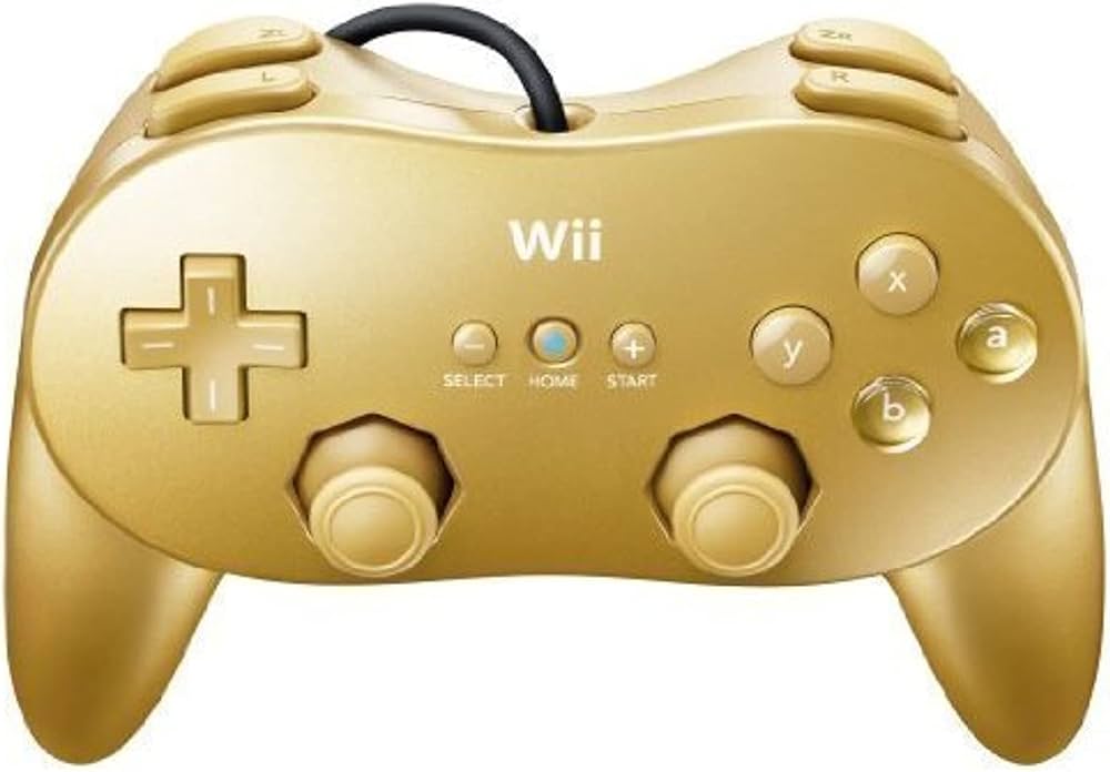 Nintendo Wii Classic Pro Controller Gold (RVL-005) - Nintendo Wii