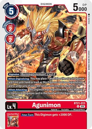 Agunimon (BT21-013) - World Convergence