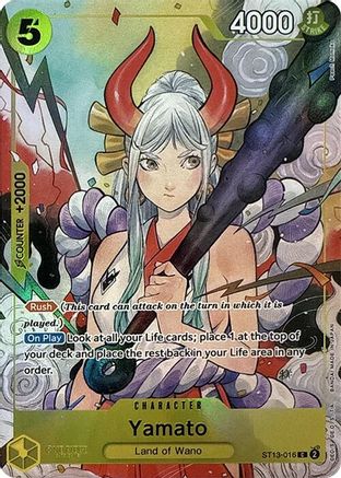 Yamato (Illustration Box Vol.2) (Textured) (ST13-016) - One Piece Promotion Cards Foil