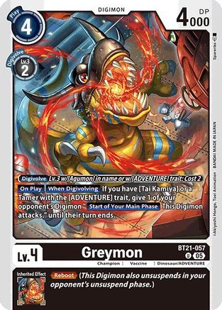 Greymon (BT21-057) - World Convergence