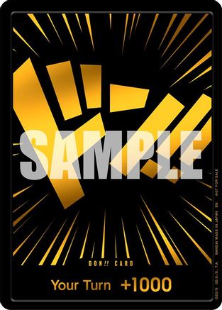 DON!! Card (Black and Gold) - One Piece Promotion Cards Foil