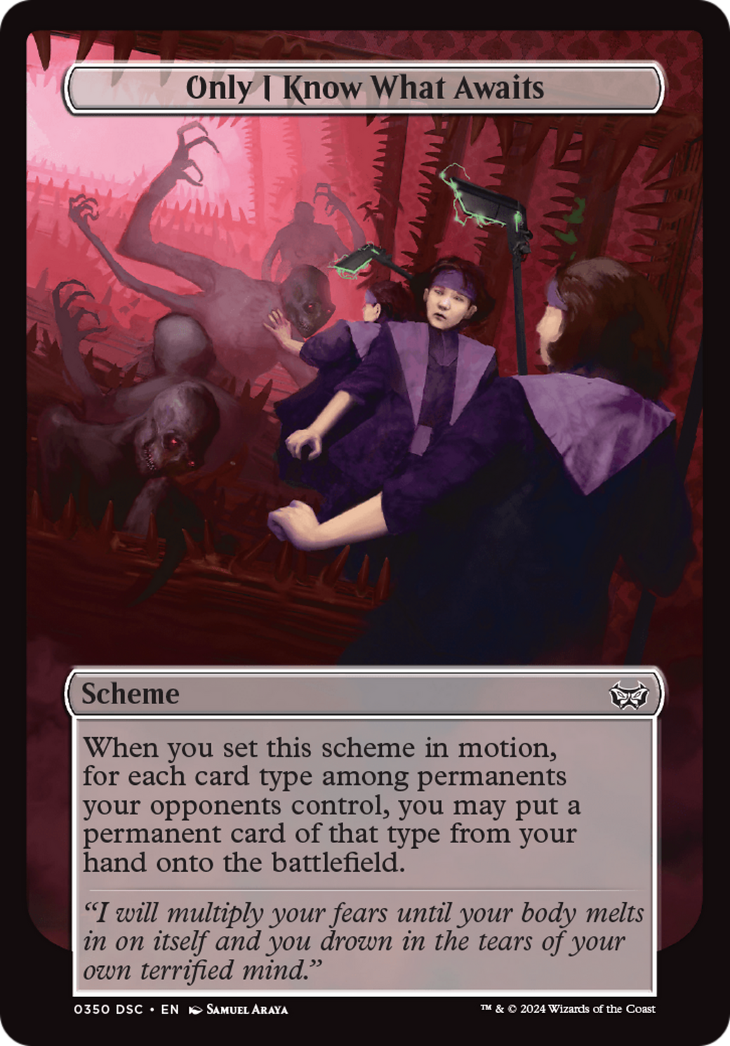 Only I Know What Awaits (A:DSC-350) - Duskmourn: House of Horror Commander