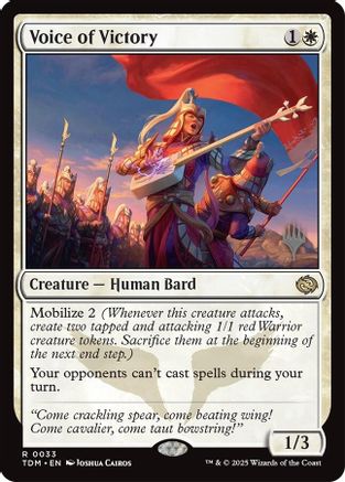 Voice of Victory (PPTDM-033) - Promo Pack: Tarkir: Dragonstorm