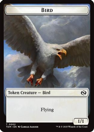 Bird // Monk Double-Sided Token (TDM-2 // 3) - Tarkir: Dragonstorm