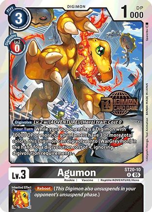 Agumon (ST20-10) - Starter Deck 20: Protector of Light Release Event Cards Foil