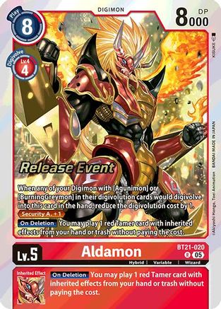 Aldamon (BT21-020) - World Convergence Release Event Cards Foil