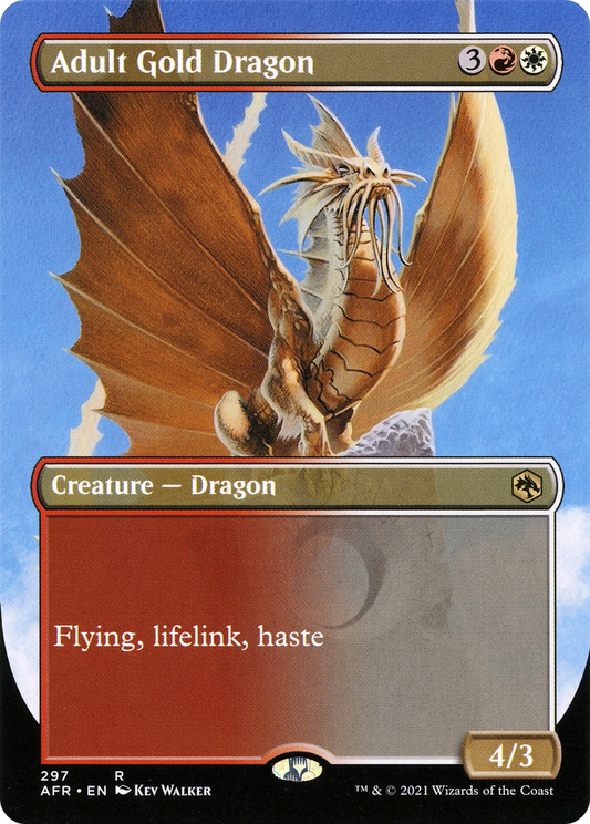 Adult Gold Dragon (AFR-297) - Adventures in the Forgotten Realms (Borderless)