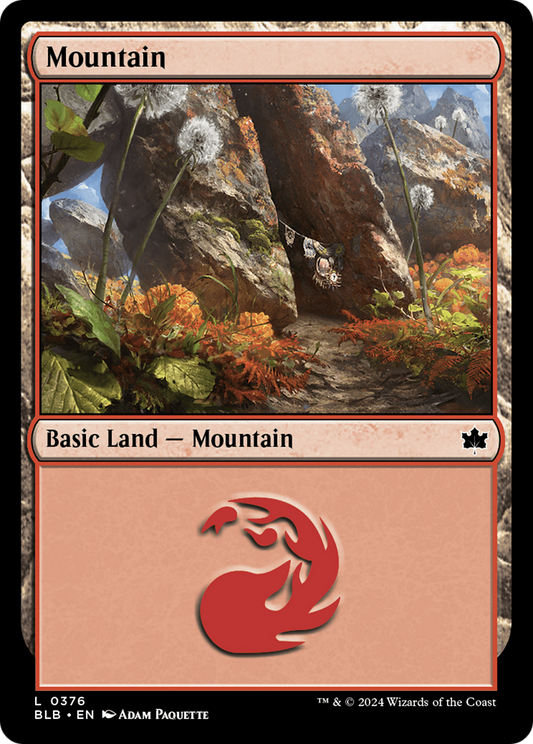 Mountain (BLB-376) - Bloomburrow Foil