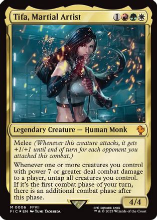 Tifa, Martial Artist (FIC-006) - Commander: FINAL FANTASY