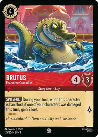 Brutus - Fearsome Crocodile (125/204) - Reign of Jafar Cold Foil