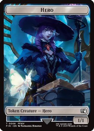 Hero (0006) // Bird (0016) Double-Sided Token (FIN-6 // 16) - FINAL FANTASY