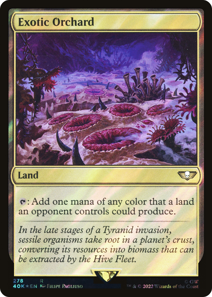 Exotic Orchard (Surge Foil) (40K-278) - Warhammer 40,000 Commander Foil