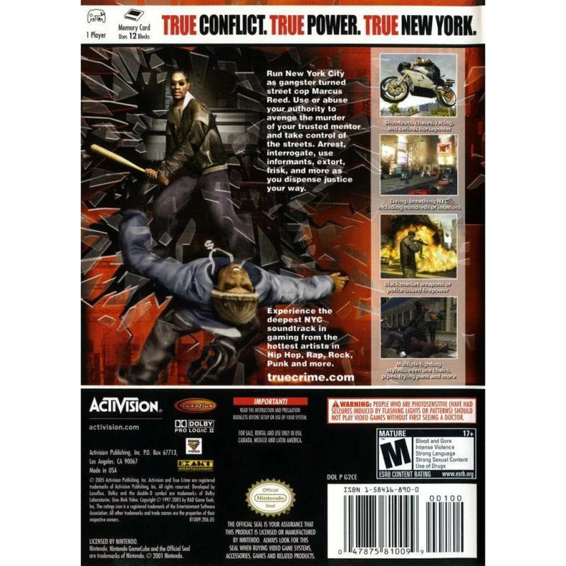 True Crime: New York City - Nintendo GameCube