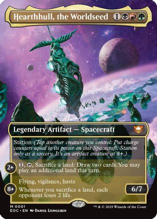 Hearthhull, the Worldseed (Borderless) (EOC-001) - Commander: Edge of Eternities Foil