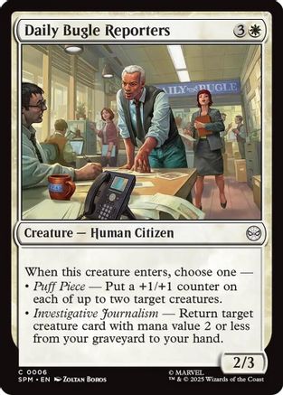 Daily Bugle Reporters (SPM-006) - Marvel's Spider-Man Foil