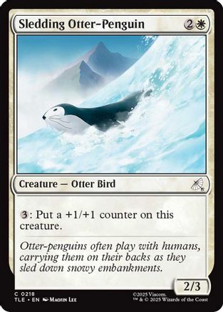 Sledding Otter-Penguin (TLE-218) - Avatar: The Last Airbender: Eternal-Legal Foil