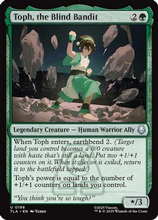Toph, the Blind Bandit (TLA-198) - Avatar: The Last Airbender Foil