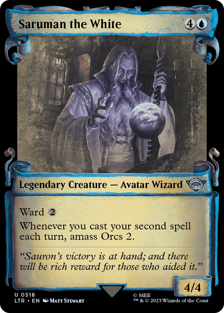 Saruman the White (LTR-518) - The Lord of the Rings: Tales of Middle-earth: (Showcase) Foil